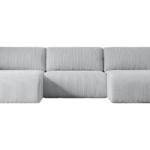 Narożnik z funkcją spania i pojemnikiem KLEEA-U – 347x143x83cm Szary 487592 Narożnik z funkcją spania i pojemnikiem KLEEA-U – 347x143x83cm Szary 487592
