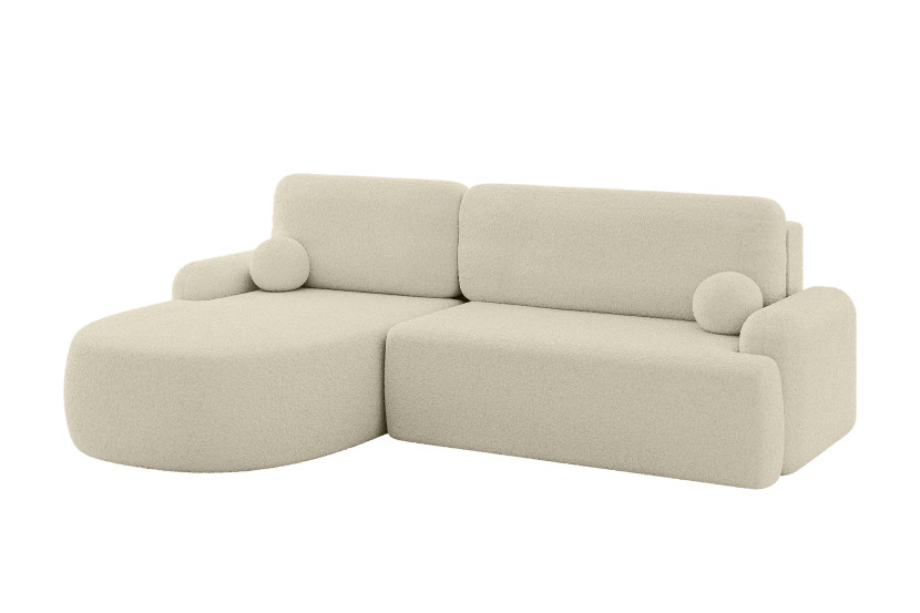 Narożnik z funkcją spania i pojemnikiem LIRA-L - 264x172x89cm Beż 930337
