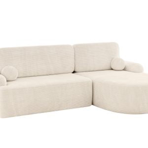 Narożnik z funkcją spania i pojemnikiem LIRA-L – 264x172x89cm Beż 930360 Narożnik z funkcją spania i pojemnikiem LIRA-L – 264x172x89cm Beż 930360