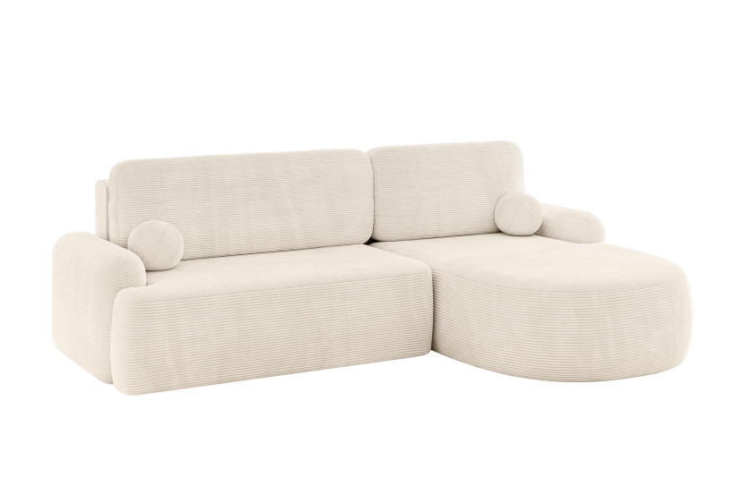 Narożnik z funkcją spania i pojemnikiem LIRA-L - 264x172x89cm Beż 930360