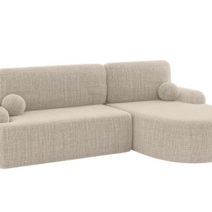 Narożnik z funkcją spania i pojemnikiem LIRA-L – 264x172x89cm Beż 930328 Narożnik z funkcją spania i pojemnikiem LIRA-L – 264x172x89cm Beż 930328