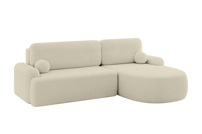 Narożnik z funkcją spania i pojemnikiem LIRA-L - 264x172x89cm Beż 930370