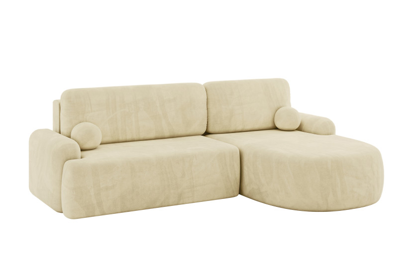 Narożnik z funkcją spania i pojemnikiem LIRA-L - 264x172x89cm Beż 930397