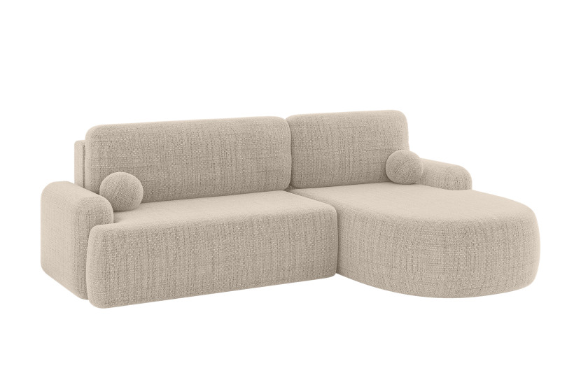Narożnik z funkcją spania i pojemnikiem LIRA-L - 264x172x89cm Beż 930328