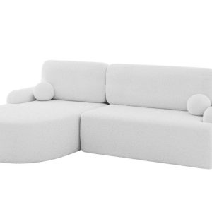 Narożnik z funkcją spania i pojemnikiem LIRA-L – 264x172x89cm Biały 930400 Narożnik z funkcją spania i pojemnikiem LIRA-L – 264x172x89cm Biały 930400