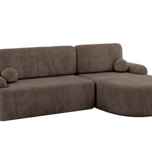 Narożnik z funkcją spania i pojemnikiem LIRA-L – 264x172x89cm Brązowy 930371 Narożnik z funkcją spania i pojemnikiem LIRA-L – 264x172x89cm Brązowy 930371