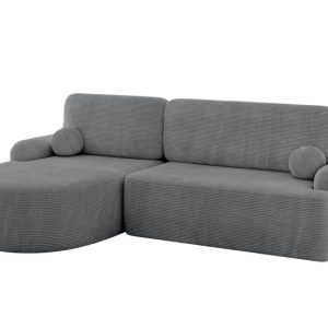 Narożnik z funkcją spania i pojemnikiem LIRA-L – 264x172x89cm Ciemnoszary 930358 Narożnik z funkcją spania i pojemnikiem LIRA-L – 264x172x89cm Ciemnoszary 930358