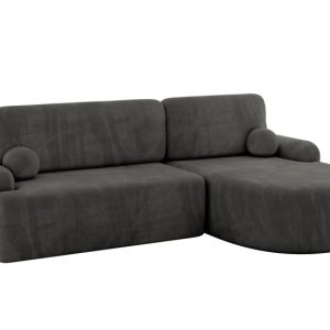 Narożnik z funkcją spania i pojemnikiem LIRA-L – 264x172x89cm Ciemnoszary 930365 Narożnik z funkcją spania i pojemnikiem LIRA-L – 264x172x89cm Ciemnoszary 930365
