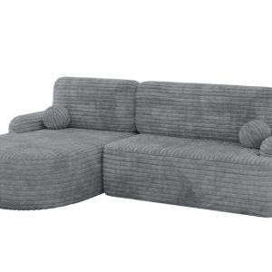Narożnik z funkcją spania i pojemnikiem LIRA-L – 264x172x89cm Ciemnoszary 930330 Narożnik z funkcją spania i pojemnikiem LIRA-L – 264x172x89cm Ciemnoszary 930330