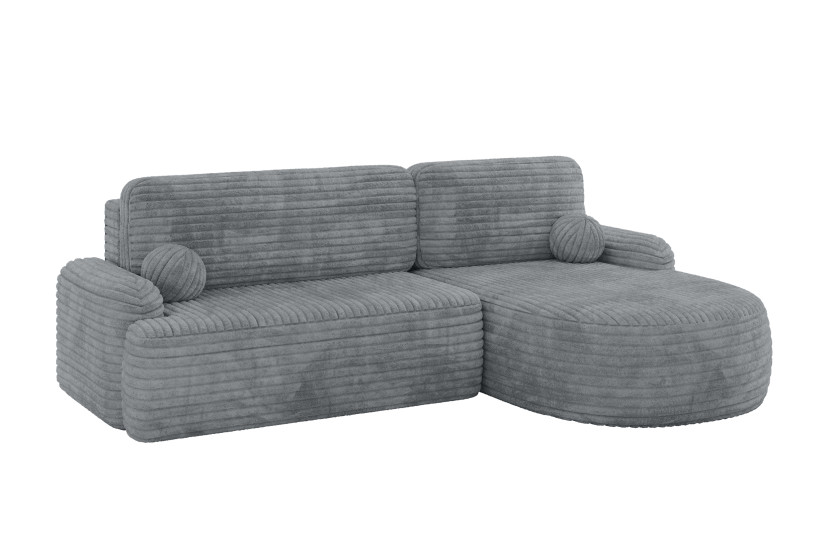 Narożnik z funkcją spania i pojemnikiem LIRA-L - 264x172x89cm Ciemnoszary 930396