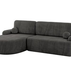 Narożnik z funkcją spania i pojemnikiem LIRA-L – 264x172x89cm Ciemnoszary 930406 Narożnik z funkcją spania i pojemnikiem LIRA-L – 264x172x89cm Ciemnoszary 930406