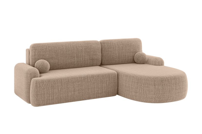 Narożnik z funkcją spania i pojemnikiem LIRA-L - 264x172x89cm Ciemny beż 930329