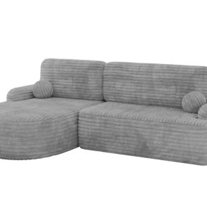 Narożnik z funkcją spania i pojemnikiem LIRA-L – 264x172x89cm Jasnoszary 930399 Narożnik z funkcją spania i pojemnikiem LIRA-L – 264x172x89cm Jasnoszary 930399