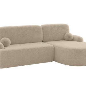 Narożnik z funkcją spania i pojemnikiem LIRA-L – 264x172x89cm Jasny beż 964666 Narożnik z funkcją spania i pojemnikiem LIRA-L – 264x172x89cm Jasny beż 964666