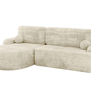 Narożnik z funkcją spania i pojemnikiem LIRA-L – 264x172x89cm Kremowy 930353 Narożnik z funkcją spania i pojemnikiem LIRA-L – 264x172x89cm Kremowy 930353