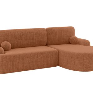 Narożnik z funkcją spania i pojemnikiem LIRA-L – 264x172x89cm Morelowy 930404 Narożnik z funkcją spania i pojemnikiem LIRA-L – 264x172x89cm Morelowy 930404