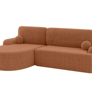 Narożnik z funkcją spania i pojemnikiem LIRA-L – 264x172x89cm Morelowy 930410 Narożnik z funkcją spania i pojemnikiem LIRA-L – 264x172x89cm Morelowy 930410
