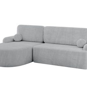 Narożnik z funkcją spania i pojemnikiem LIRA-L – 264x172x89cm Szary 930374 Narożnik z funkcją spania i pojemnikiem LIRA-L – 264x172x89cm Szary 930374