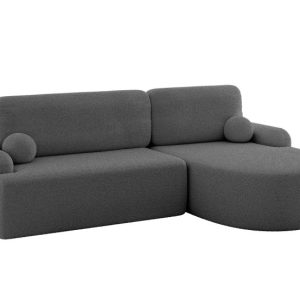 Narożnik z funkcją spania i pojemnikiem LIRA-L – 264x172x89cm Szary 930390 Narożnik z funkcją spania i pojemnikiem LIRA-L – 264x172x89cm Szary 930390