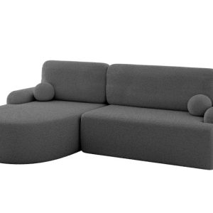 Narożnik z funkcją spania i pojemnikiem LIRA-L – 264x172x89cm Szary 930347 Narożnik z funkcją spania i pojemnikiem LIRA-L – 264x172x89cm Szary 930347
