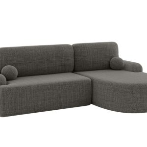 Narożnik z funkcją spania i pojemnikiem LIRA-L – 264x172x89cm Szary 930417 Narożnik z funkcją spania i pojemnikiem LIRA-L – 264x172x89cm Szary 930417