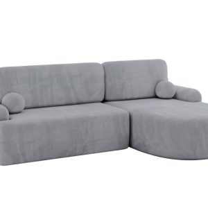 Narożnik z funkcją spania i pojemnikiem LIRA-L – 264x172x89cm Szary 930421 Narożnik z funkcją spania i pojemnikiem LIRA-L – 264x172x89cm Szary 930421