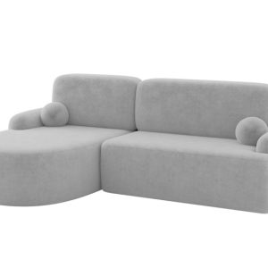 Narożnik z funkcją spania i pojemnikiem LIRA-L – 264x172x89cm Szary 964658 Narożnik z funkcją spania i pojemnikiem LIRA-L – 264x172x89cm Szary 964658