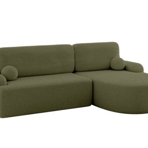 Narożnik z funkcją spania i pojemnikiem LIRA-L – 264x172x89cm Zielony 930380 Narożnik z funkcją spania i pojemnikiem LIRA-L – 264x172x89cm Zielony 930380
