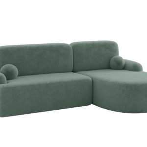 Narożnik z funkcją spania i pojemnikiem LIRA-L – 264x172x89cm Zielony 964650 Narożnik z funkcją spania i pojemnikiem LIRA-L – 264x172x89cm Zielony 964650