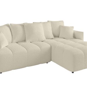 Narożnik z funkcją spania i pojemnikiem LONIL-L 251x189x68 cm Beżowy 670282 Narożnik z funkcją spania i pojemnikiem LONIL-L 251x189x68 cm Beżowy 670282