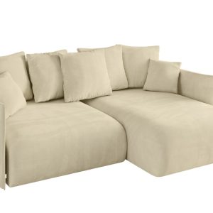Narożnik z funkcją spania i pojemnikiem ONESK-L 216x177x72 cm Beżowy 853846 Narożnik z funkcją spania i pojemnikiem ONESK-L 216x177x72 cm Beżowy 853846