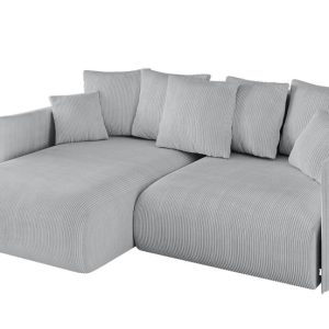 Narożnik z funkcją spania i pojemnikiem ONESK-L 216x177x72 cm Szary 853923 Narożnik z funkcją spania i pojemnikiem ONESK-L 216x177x72 cm Szary 853923