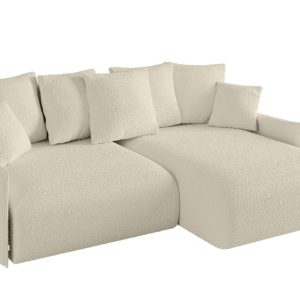 Narożnik z funkcją spania i pojemnikiem ONESK-L-v1 216x177x72 cm Beżowy 853797 Narożnik z funkcją spania i pojemnikiem ONESK-L-v1 216x177x72 cm Beżowy 853797