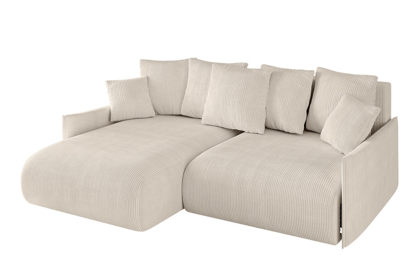 Narożnik z funkcją spania i pojemnikiem ONESK-L-v1 216x177x72 cm Beżowy 853848