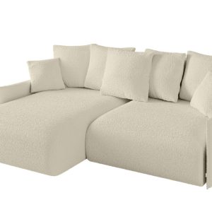 Narożnik z funkcją spania i pojemnikiem ONESK-L-v1 216x177x72 cm Beżowy 853795 Narożnik z funkcją spania i pojemnikiem ONESK-L-v1 216x177x72 cm Beżowy 853795