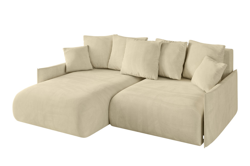 Narożnik z funkcją spania i pojemnikiem ONESK-L-v1 216x177x72 cm Beżowy 853870