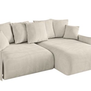Narożnik z funkcją spania i pojemnikiem ONESK-L-v1 216x177x72 cm Beżowy 853897 Narożnik z funkcją spania i pojemnikiem ONESK-L-v1 216x177x72 cm Beżowy 853897
