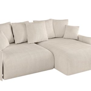 Narożnik z funkcją spania i pojemnikiem ONESK-L-v1 216x177x72 cm Beżowy 853922 Narożnik z funkcją spania i pojemnikiem ONESK-L-v1 216x177x72 cm Beżowy 853922