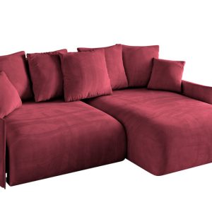 Narożnik z funkcją spania i pojemnikiem ONESK-L-v1 216x177x72 cm Bordowy 853858 Narożnik z funkcją spania i pojemnikiem ONESK-L-v1 216x177x72 cm Bordowy 853858