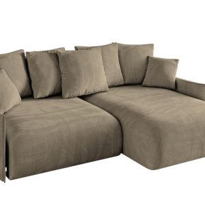 Narożnik z funkcją spania i pojemnikiem ONESK-L-v1 216x177x72 cm Brąz 853813 Narożnik z funkcją spania i pojemnikiem ONESK-L-v1 216x177x72 cm Brąz 853813