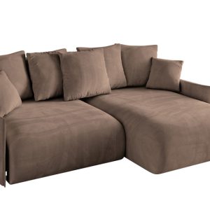 Narożnik z funkcją spania i pojemnikiem ONESK-L-v1 216x177x72 cm Brązowy 853792 Narożnik z funkcją spania i pojemnikiem ONESK-L-v1 216x177x72 cm Brązowy 853792