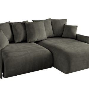 Narożnik z funkcją spania i pojemnikiem ONESK-L-v1 216x177x72 cm Czarny 853908 Narożnik z funkcją spania i pojemnikiem ONESK-L-v1 216x177x72 cm Czarny 853908