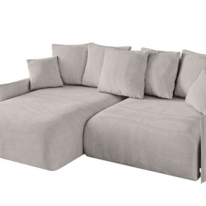 Narożnik z funkcją spania i pojemnikiem ONESK-L-v1 216x177x72 cm Jasny brąz 853912 Narożnik z funkcją spania i pojemnikiem ONESK-L-v1 216x177x72 cm Jasny brąz 853912