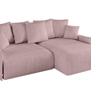 Narożnik z funkcją spania i pojemnikiem ONESK-L-v1 216x177x72 cm Różowy 853886 Narożnik z funkcją spania i pojemnikiem ONESK-L-v1 216x177x72 cm Różowy 853886