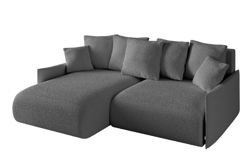 Narożnik z funkcją spania i pojemnikiem ONESK-L-v1 216x177x72 cm Szary 853872
