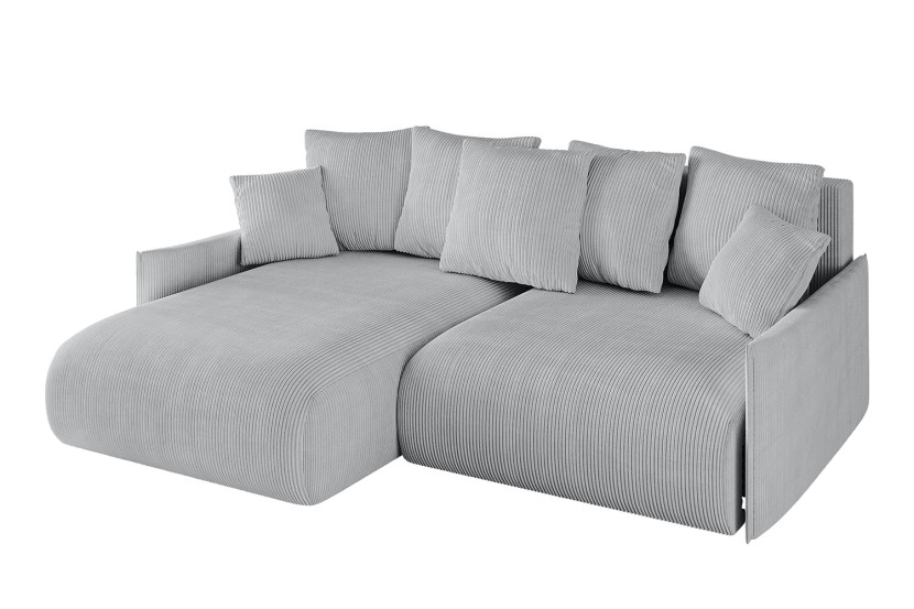 Narożnik z funkcją spania i pojemnikiem ONESK-L-v1 216x177x72 cm Szary 853876