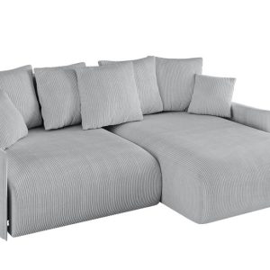 Narożnik z funkcją spania i pojemnikiem ONESK-L-v1 216x177x72 cm Szary 853888 Narożnik z funkcją spania i pojemnikiem ONESK-L-v1 216x177x72 cm Szary 853888