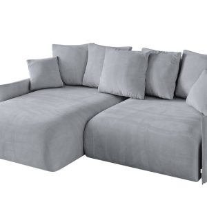 Narożnik z funkcją spania i pojemnikiem ONESK-L-v1 216x177x72cm Jasny szary 853907 Narożnik z funkcją spania i pojemnikiem ONESK-L-v1 216x177x72cm Jasny szary 853907