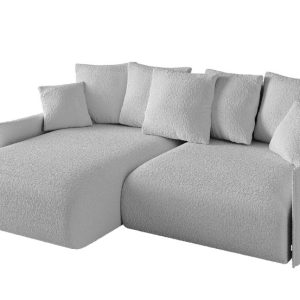 Narożnik z funkcją spania i pojemnikiem ONESK-L-v1 216x177x72cm Jasny szary 853805 Narożnik z funkcją spania i pojemnikiem ONESK-L-v1 216x177x72cm Jasny szary 853805