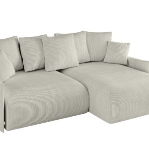Narożnik z funkcją spania i pojemnikiem ONESK-L-v1 216x177x72cm Kremowy 853898 Narożnik z funkcją spania i pojemnikiem ONESK-L-v1 216x177x72cm Kremowy 853898